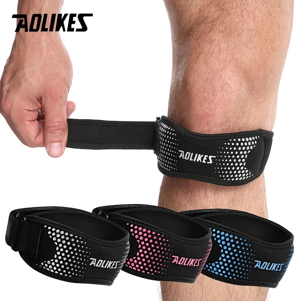 Knee Brace Badminton - AOLIKES 1 szt. Regulowana nakolannik ulga