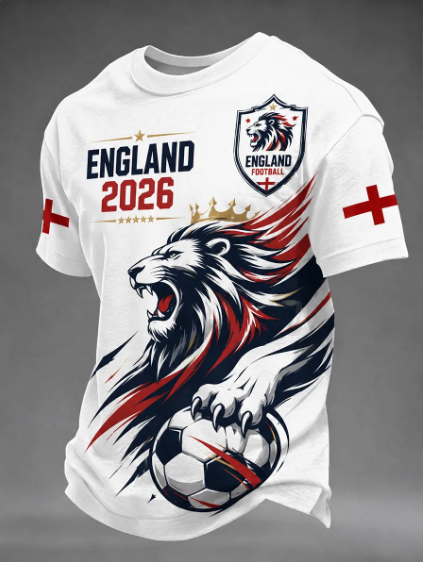 Badminton England - Męska koszulka z krótkim rękawem England