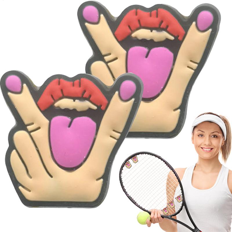 Racket Vibration Dampener - 2 sztuk Cartoon rakieta tenisowa amortyzator